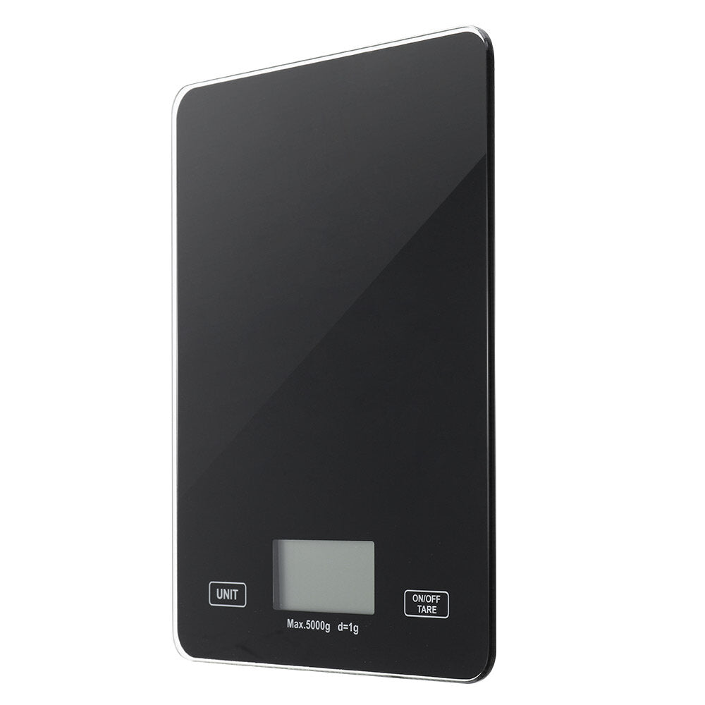 Digital Kitchen Toughened Glass Scale 1g/5kg Food Scale Ultra Slim Tempered Glass LCD Display Kitchen Baking Mesuring Tool