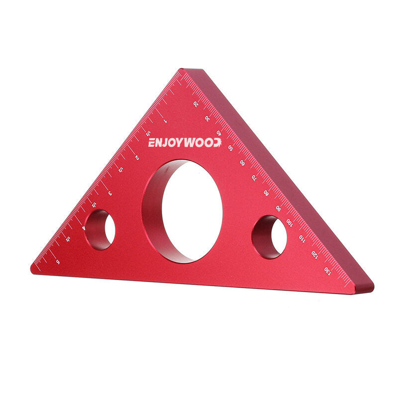 Aluminum Triangle Ruler for Woodworking - Precision Metric & Imperial Measurements, Durable, Compact, Easy to Handle