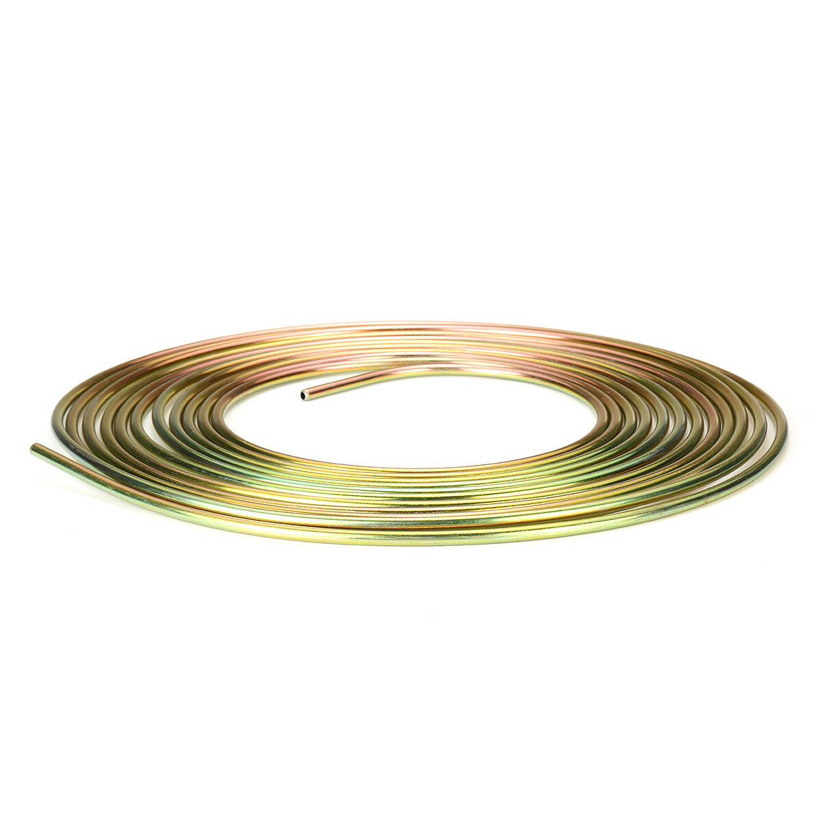 25ft Roll of 3/16'' Plated Brake Line Tubing OD Copper Nickel With 16x Tube Nuts