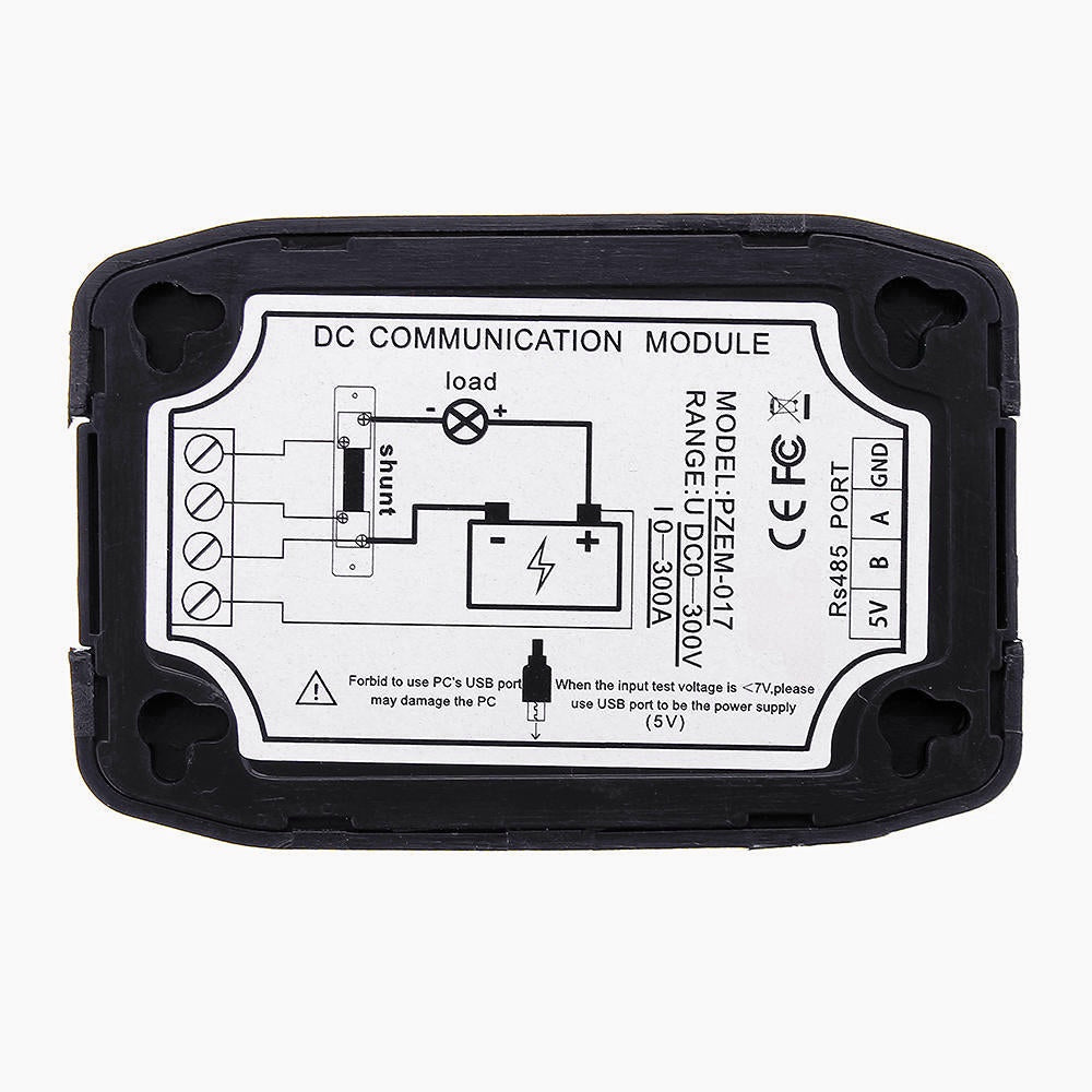 DC 0-300V 300A Voltmeter PZEM-017 Communication Wireless Module RS485 Modbus Voltage Current Power E