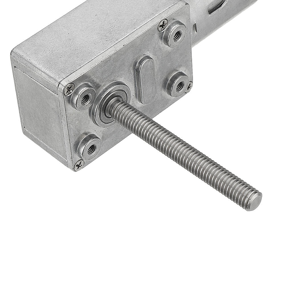 50mm-M6 Screw Worm Gear Motor DC 6/12/24V 150RPM Self-locking Reduction Gear Motor