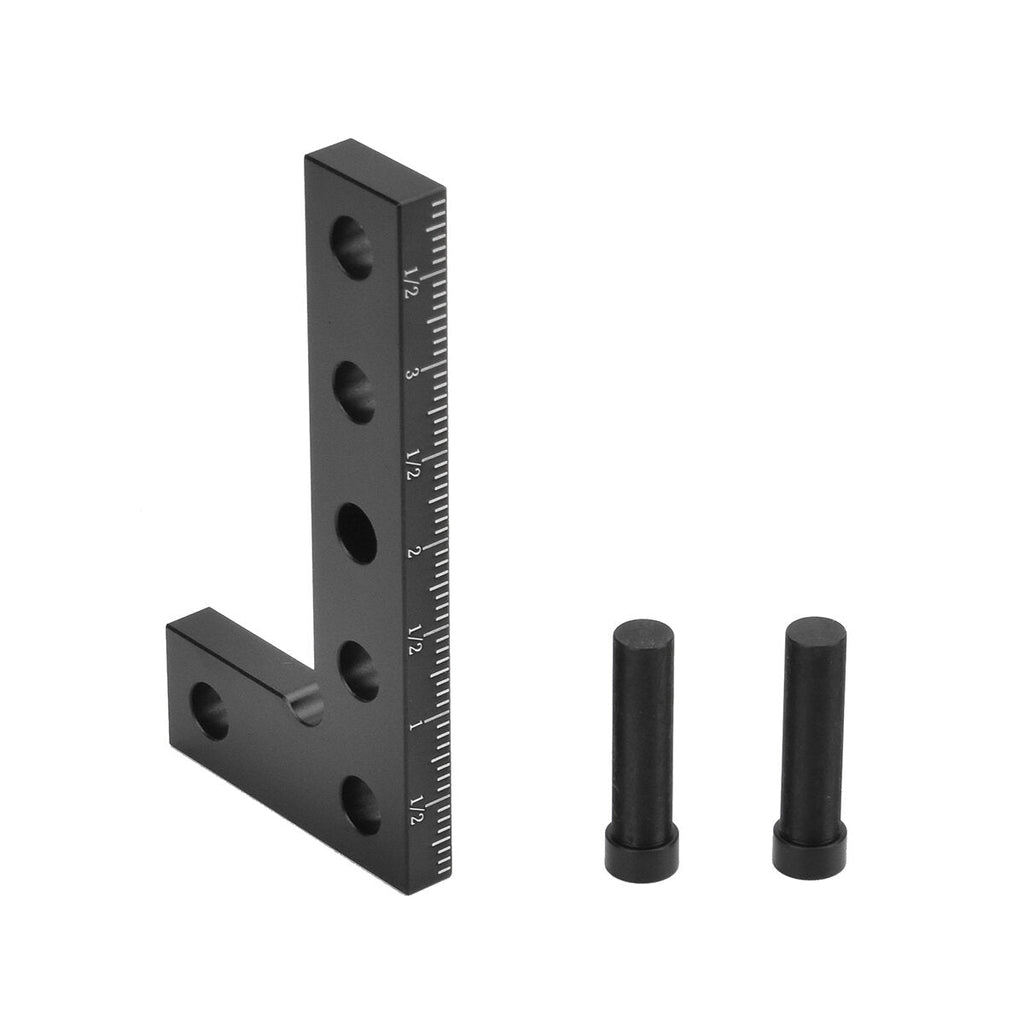 Durable Woodworking Square Ruler & Height Ruler with 90° Angle, Metric/Imperial Scale, Line Scriber & Center Finder