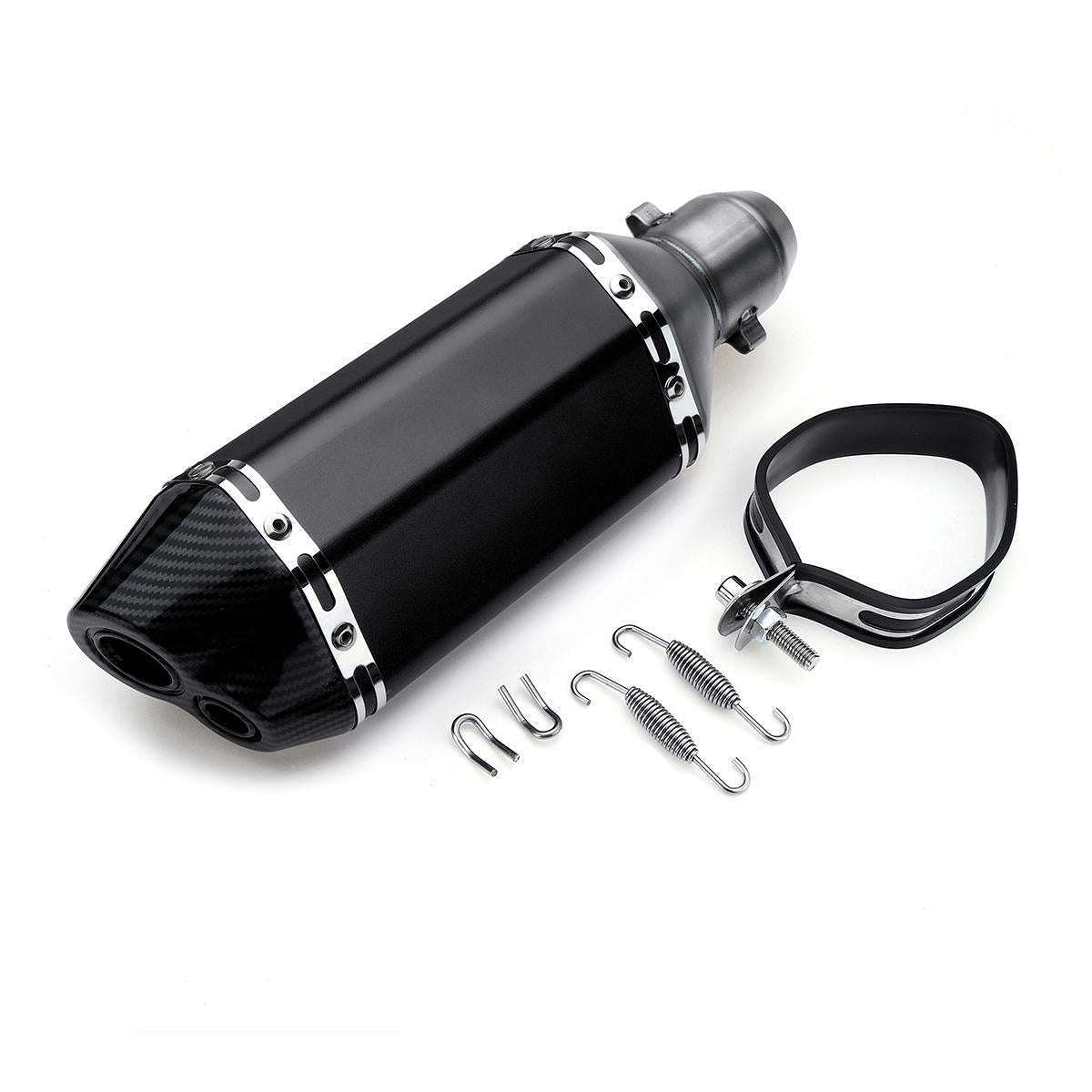 310mm Black Universal Motorcycle Dirt Bike ATV Exhaust Muffler Pipe DB Killer 38-51mm