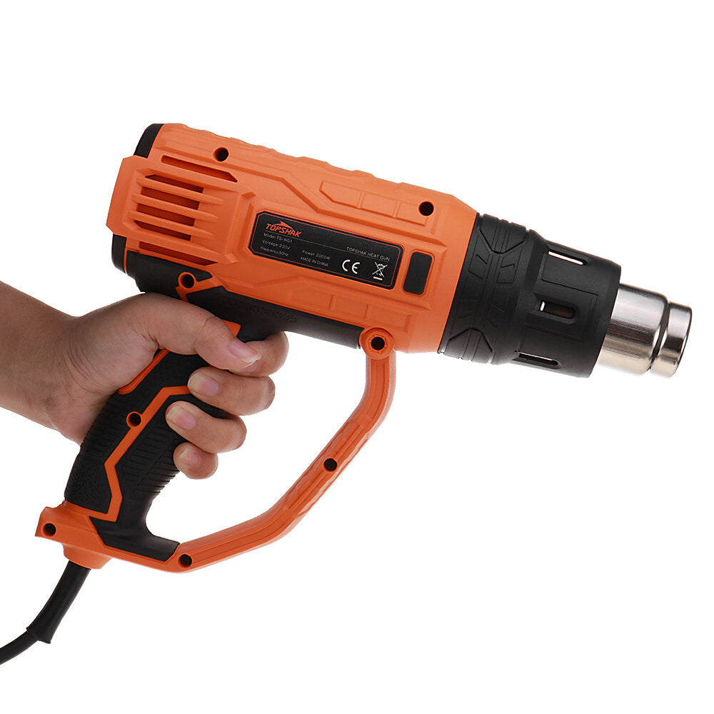 2000W HotAirGuns 8 Levels Temperature 3Modes Heat Guns Kit W/ 4 Nozzles for Stripping Paint Removing Rusted Bolt Shrinking PVC