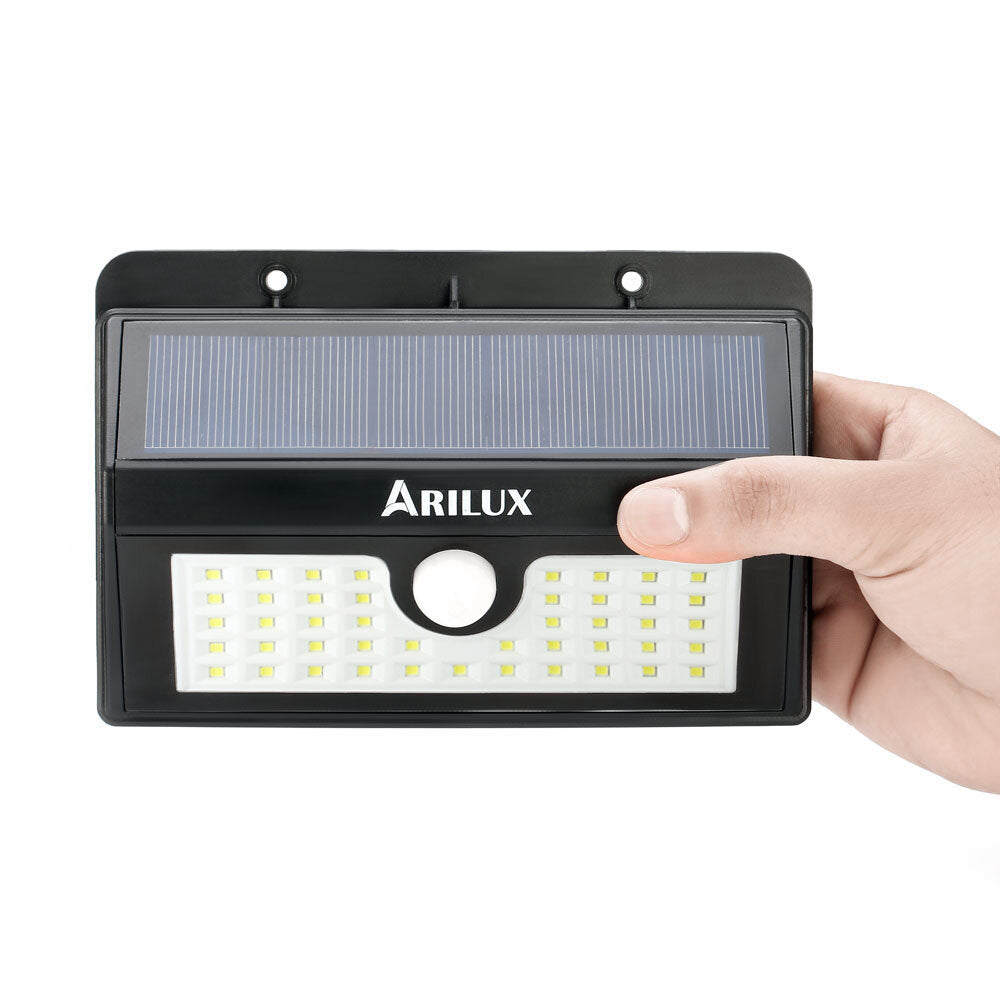 Wireless Solar Powered 45 LED Waterproof PIR Motion Sensor Outdoor Wall Light