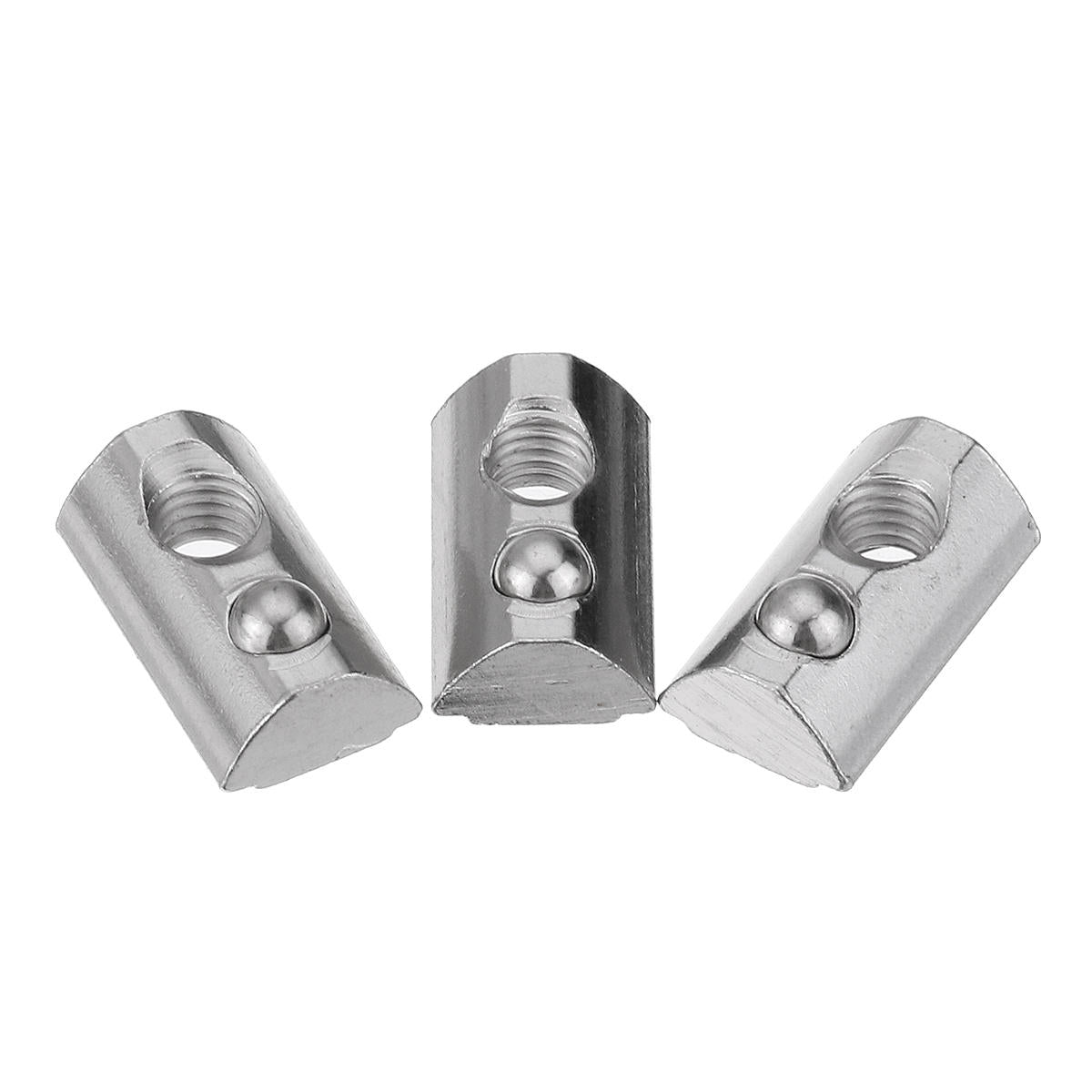 50pcs 20 Series Elastic Nut Round Roll T Slot Spring Nut for 20 Series Aluminum Profile