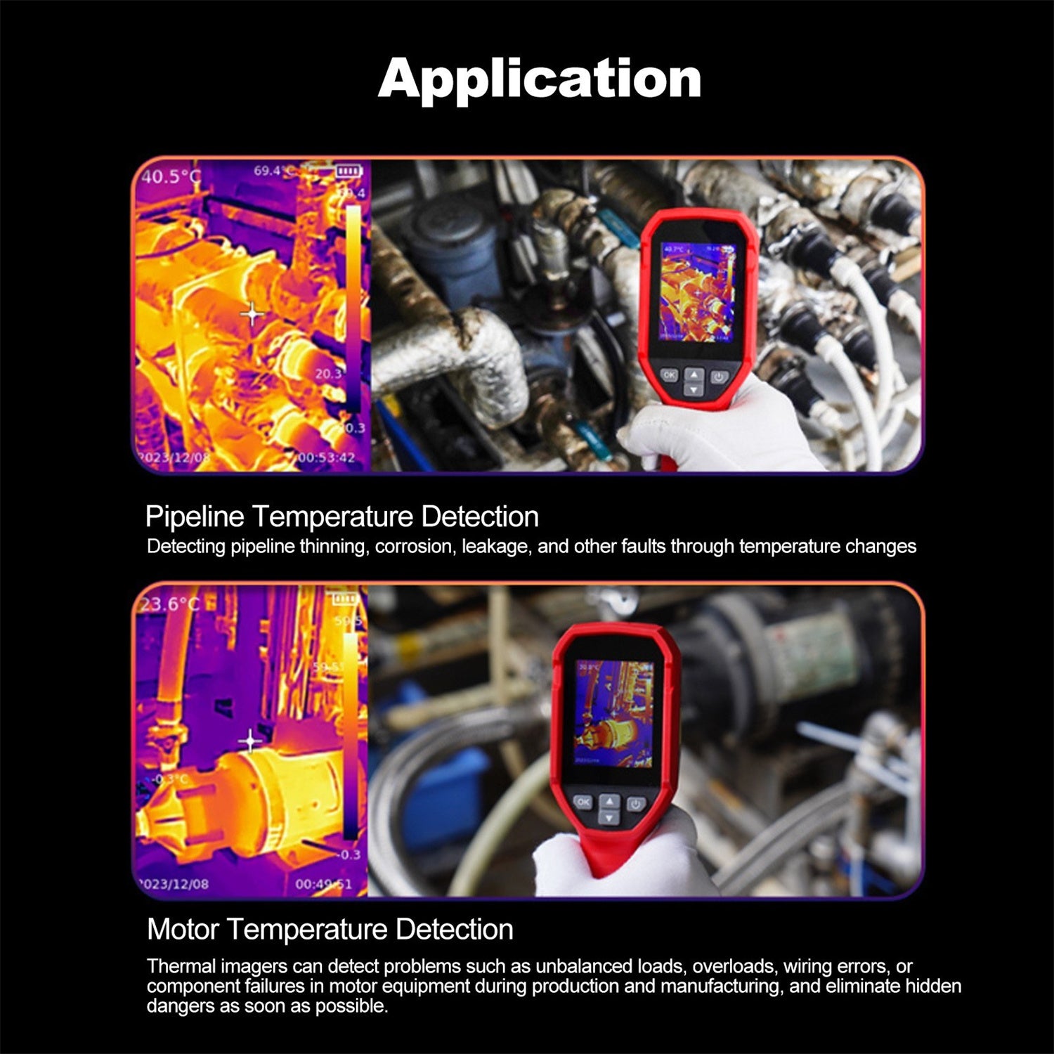 GreenZech Industrial 160 Pro | 160x120 HD Thermal Imaging Camera | 25Hz Professional Handheld Infrared Imager