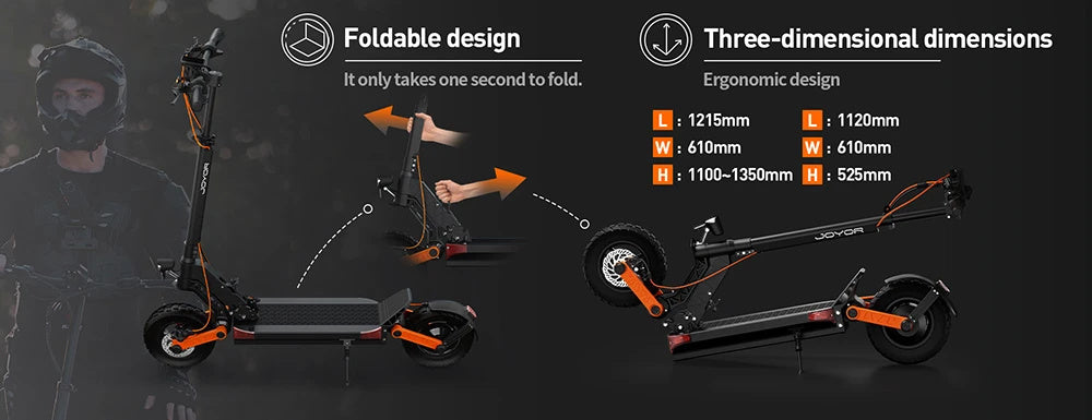 Electric Scooter 48V 13Ah 600W Recommended Top Speed 25KM/H 10inch Folding Moped Electric Scooter 54KM Mileage Max Load 120Kg