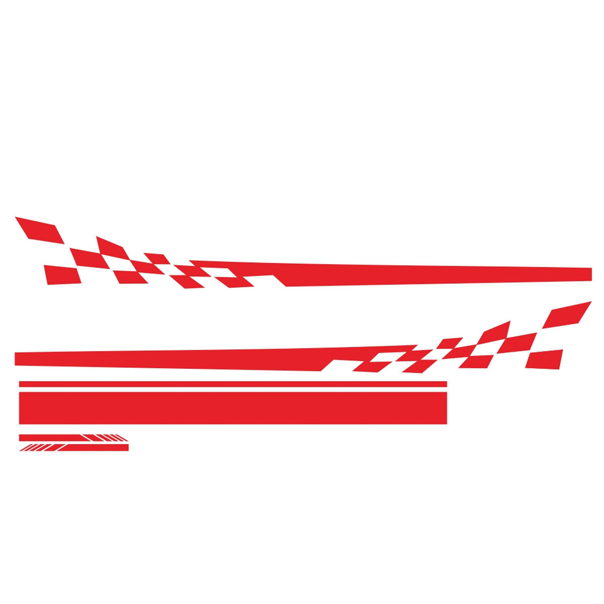 5pcs Car Stickers Stripes Graphics Side Body Hood Rearview Mirror Decal Trim