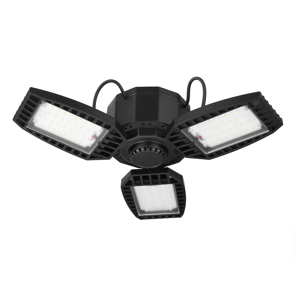 30W/45W/60W/80W E27 LED Garage Light Deformable Ceiling Fixture Workshop Warehouse Lamp 85-265V