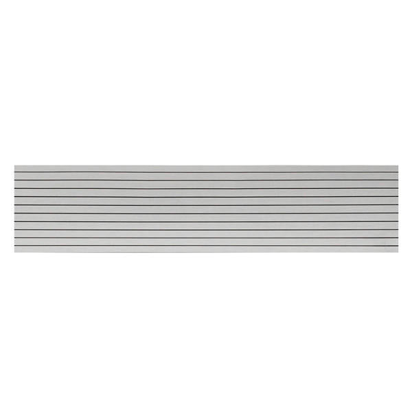600x2400x5mm Marine Flooring Faux Teak Grey With Black Lines EVA Foam Boat Decking Sheet