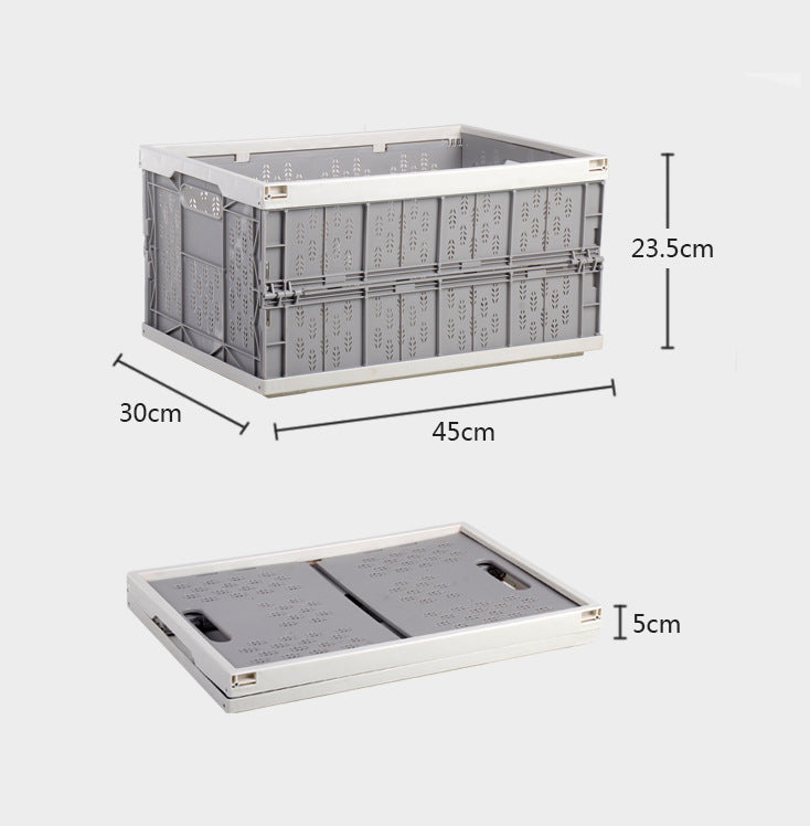 Household Car Foldable Heavy Duty Durable Plastic Storage Box Organizer Basket Water Bucket