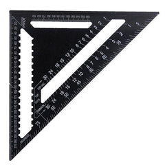 43X30X30cm Imperial Aluminum Alloy Triangle Ruler Black Triangular Ruler