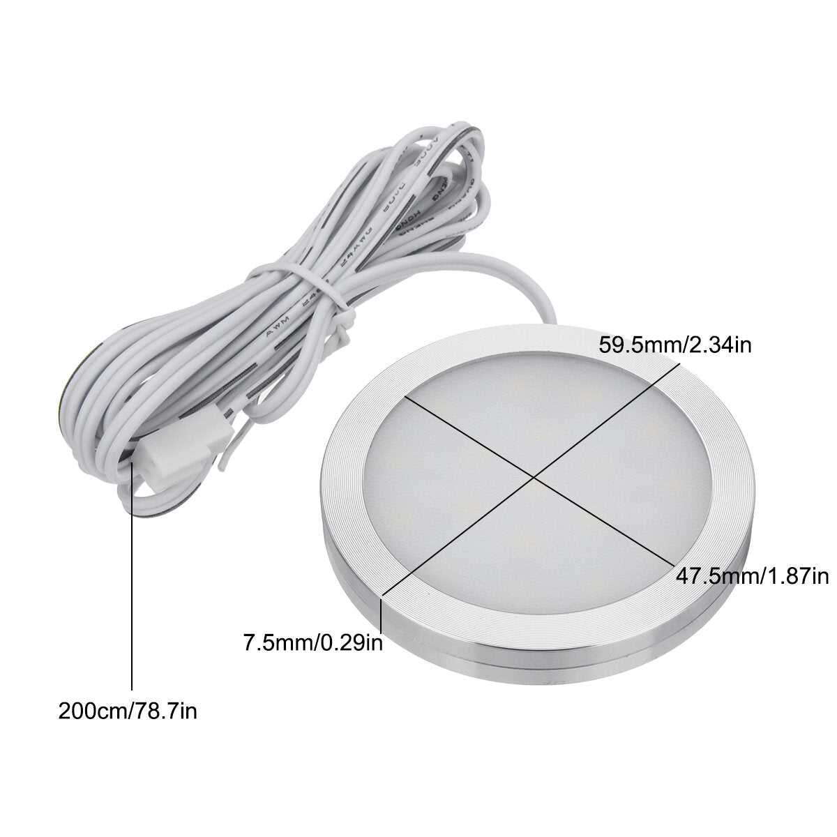12V Interior LED Spot Light For Camper Van Caravan Motorhome T4 T5 Kitchen Cabinets Cupboard