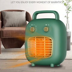 800W PTC Ceramic Space Heater with Human Sensor, Low Noise, Fast Heating, Tip-Over & Overheat Protection, 3 Adjustable Gears for Indoor Use