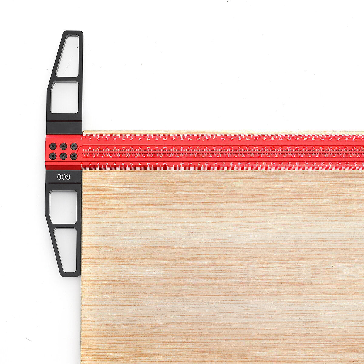 Aluminum Alloy Woodworking T Square Ruler - 800mm/1000mm Precision Marking Gauge for Hole Positioning