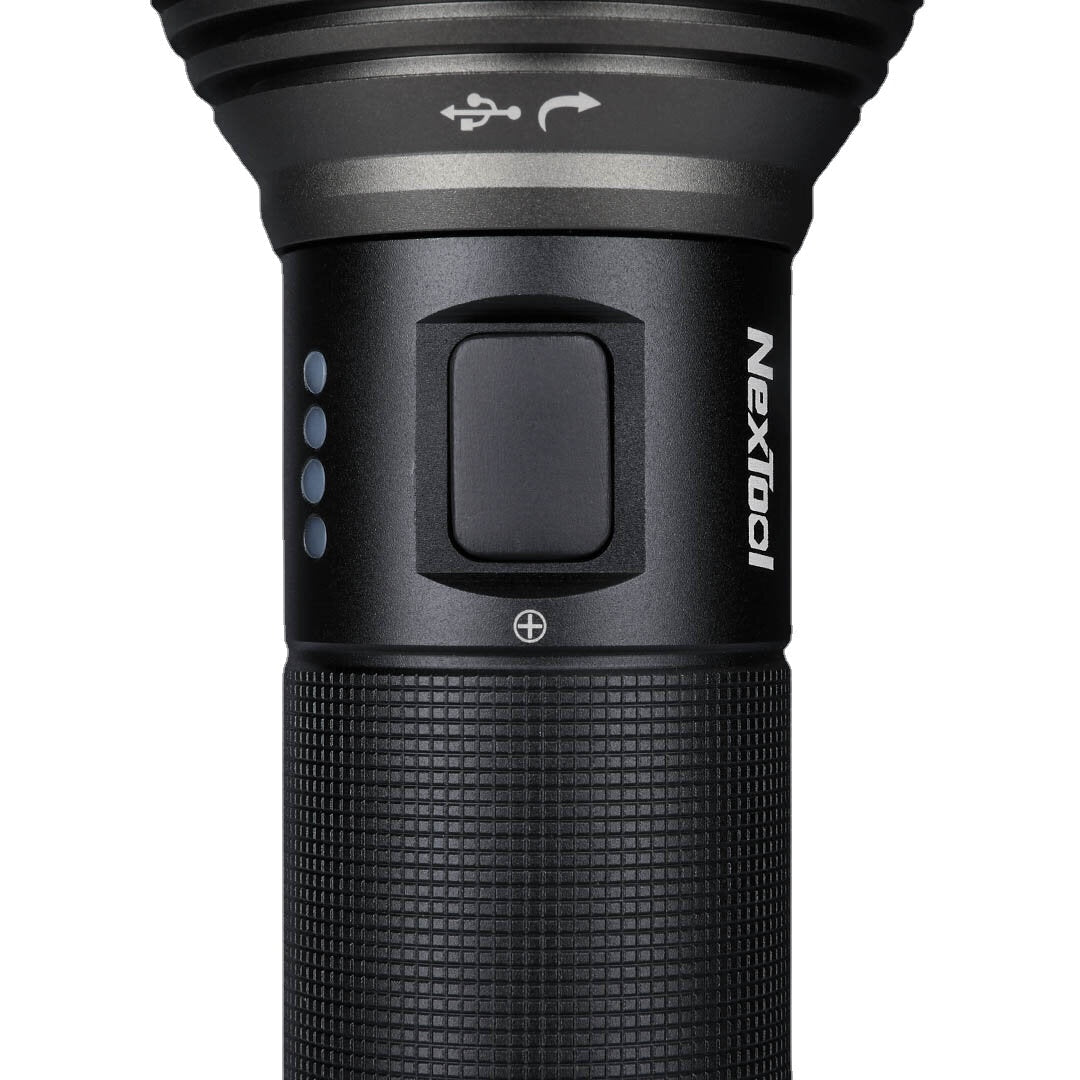 2000lm 6500K 380m USB-C Rechargeable Flashlight Set With Powerful 26650 Li-ion Battery