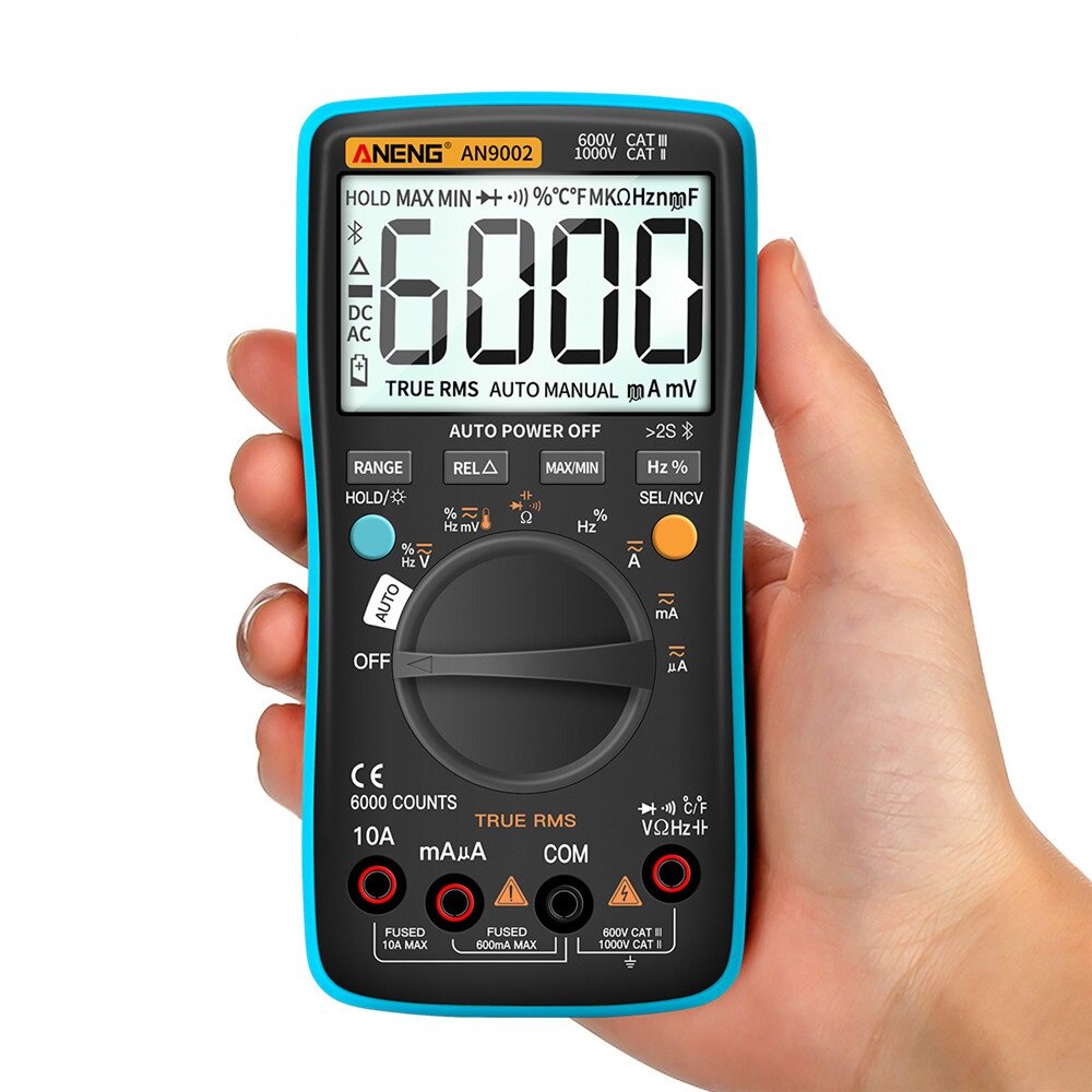 Digital Bluetooth True RMS Multimeter 6000 Counts Professional Auto Multimetro AC/DC Current Voltage Tester