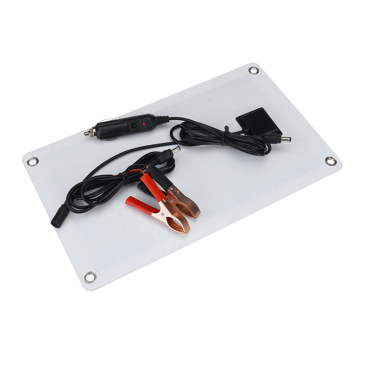 12V 7.5W Polysilicon Solar Panel Battery Charger Clip For Car RV Boat Outdoor