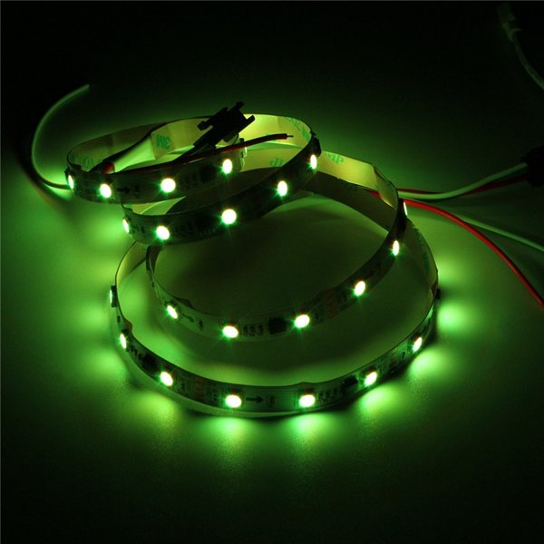 1M 9.6W DC 12V WS2811 48 SMD 5050 LED RGB Changeable Flexible Strip Light Individually addressable
