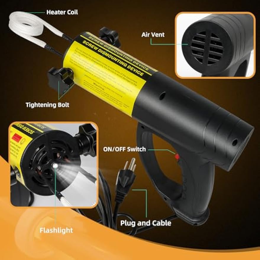 Greenzach MagHeat™ 1500W Magnetic Induction Heater Kit | Flameless Rusted Bolt Remover Tool | Ultimate 6-Coil Value Pack
