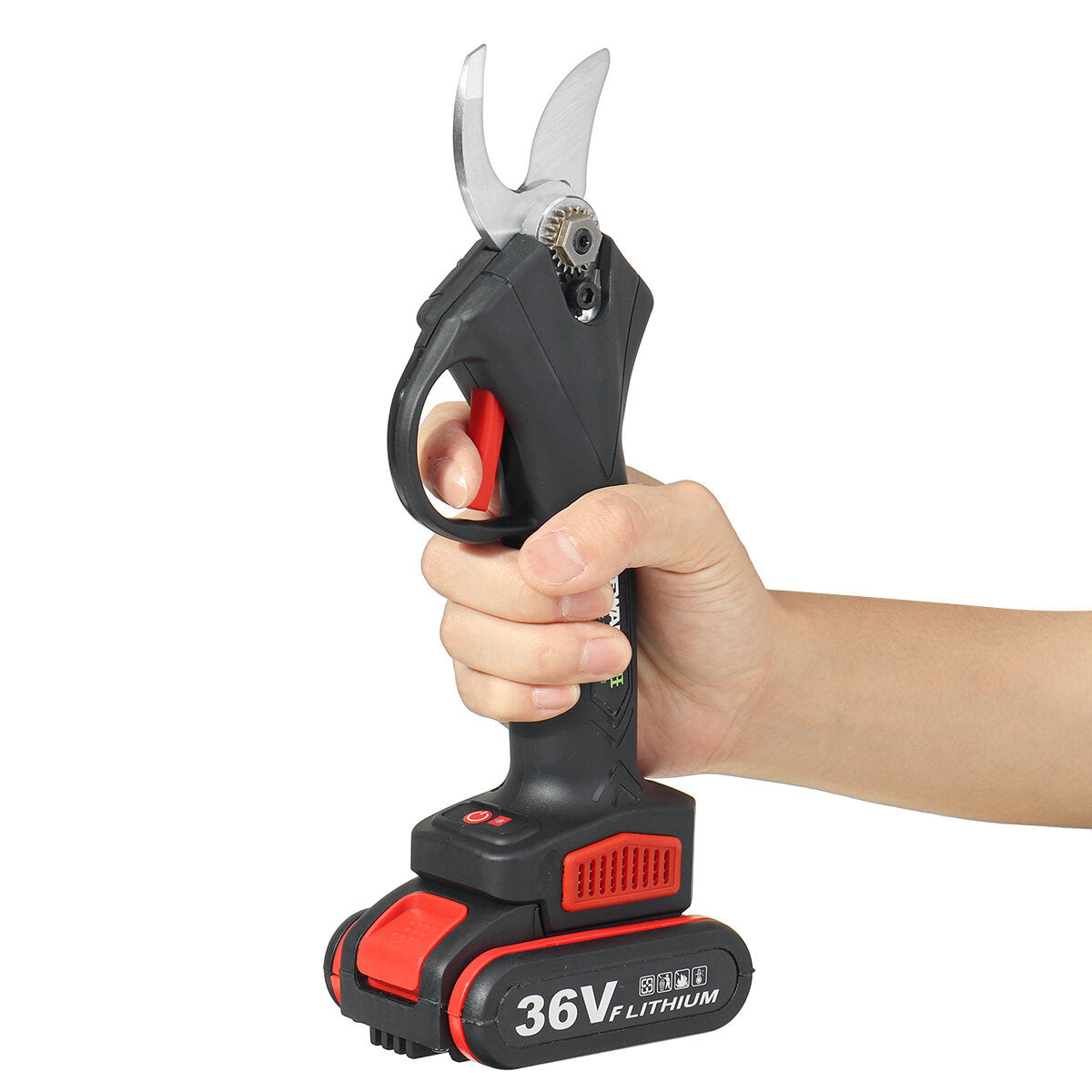 36VF 25mm Cordless Electric Pruning Shears Cutter Li-ion Tree Branch Cutting Tool