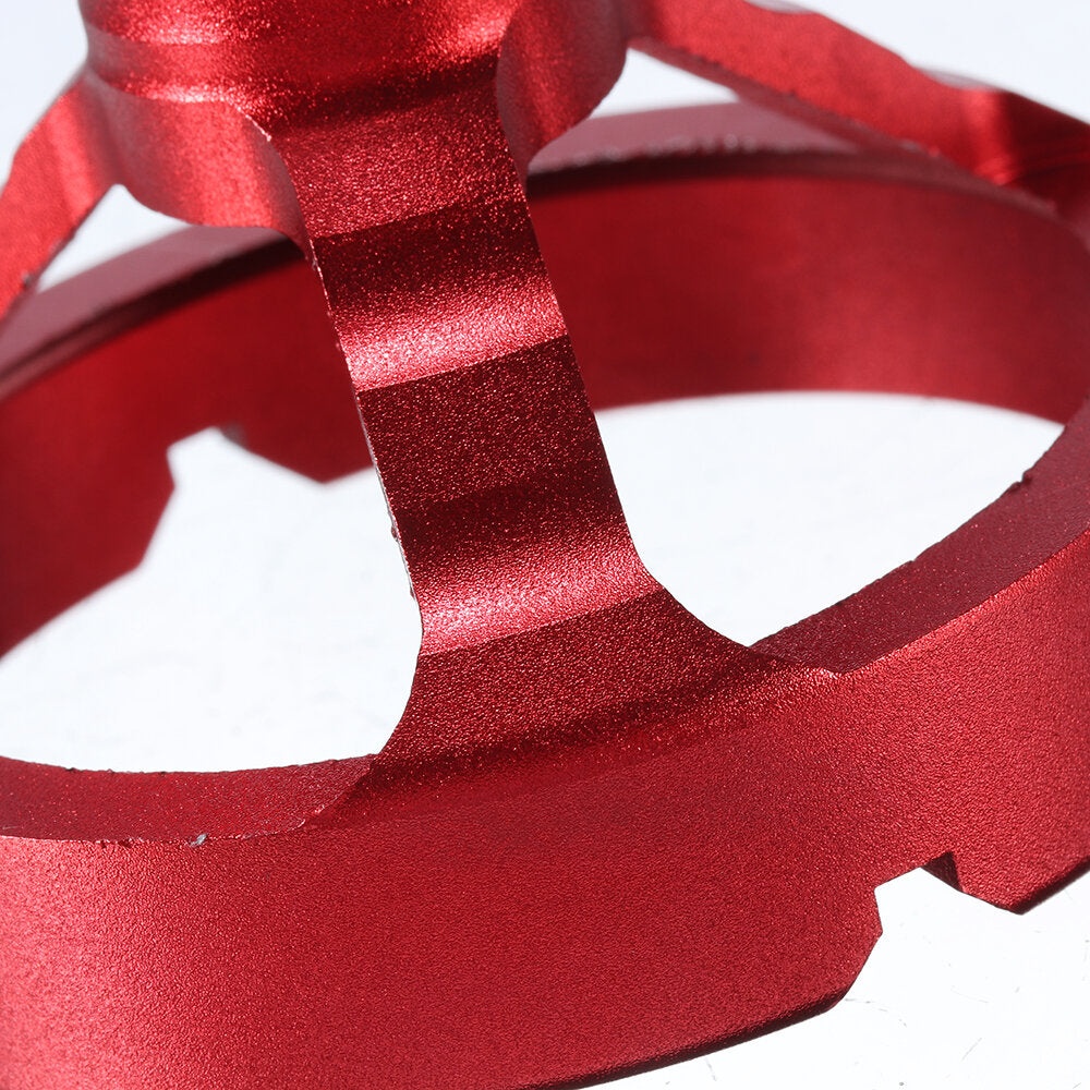 Aluminum Alloy Drill Guide Fixture with 6 Bushings (5-10mm) - Precision Vertical Drilling Tool in Red