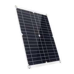 35W Portable IP65 Monocrystalline Solar Panel Double USB Port 10-in-1 Charging Cable