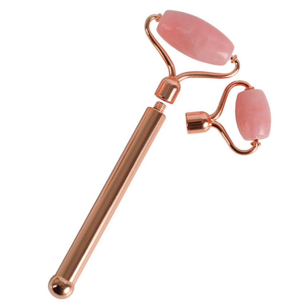 Natural Pink Jade Roller Healthy Body Head Neck Foot Facial Manual Massager Anti Ageing