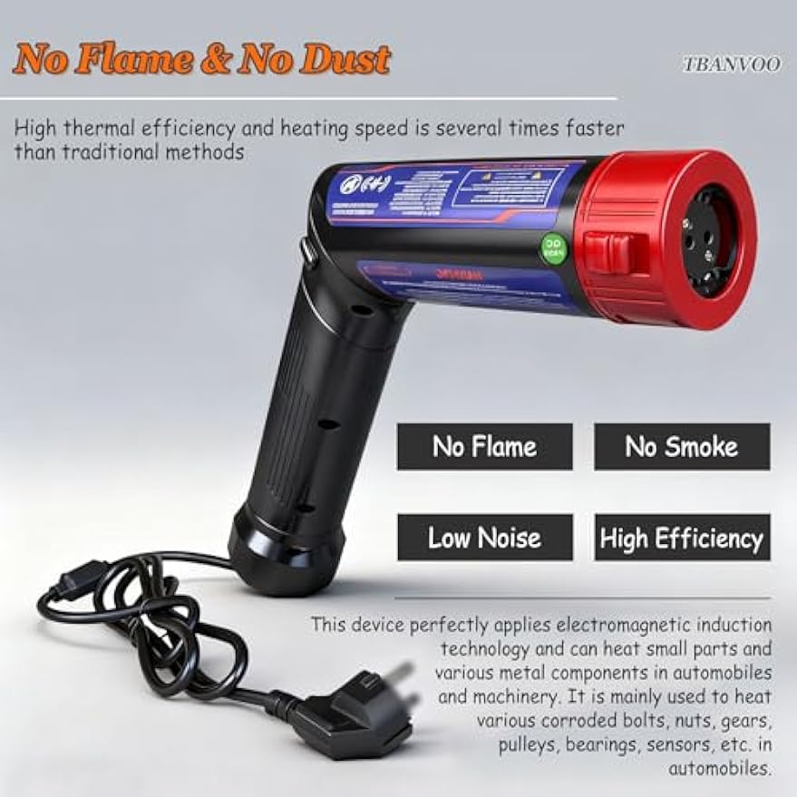Greenzech ProHeat™ 1700W Magnetic Induction Heater Kit | Flameless Rusted Bolt Remover | with 4 Coils & Case