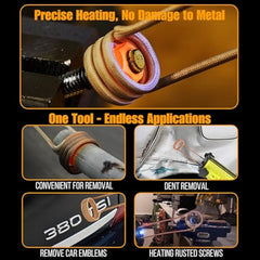 Greenzach MagHeat™ 1200W Magnetic Induction Heater Kit | Flameless Rusty Bolt Remover Tool | 8-Coil Master Set