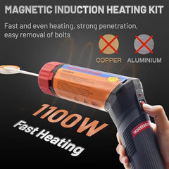 Greenzach ProFlex™ 1100W Magnetic Induction Heater Kit | Rotatable Handle for Tight Spaces | with 8-Piece Coil Set