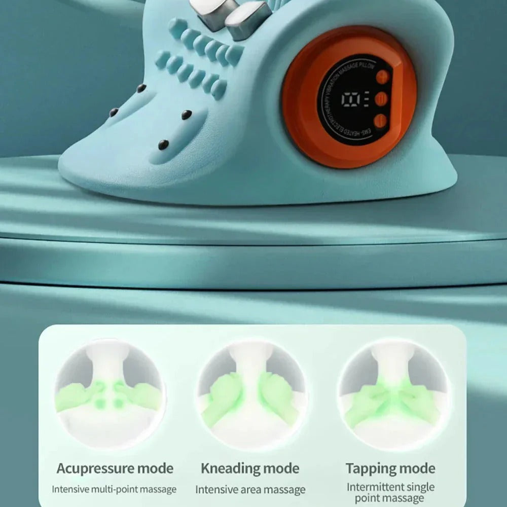 Multifunctional Infrared Neck Massager with Vibration & Heating for Cervical Support and Relaxation