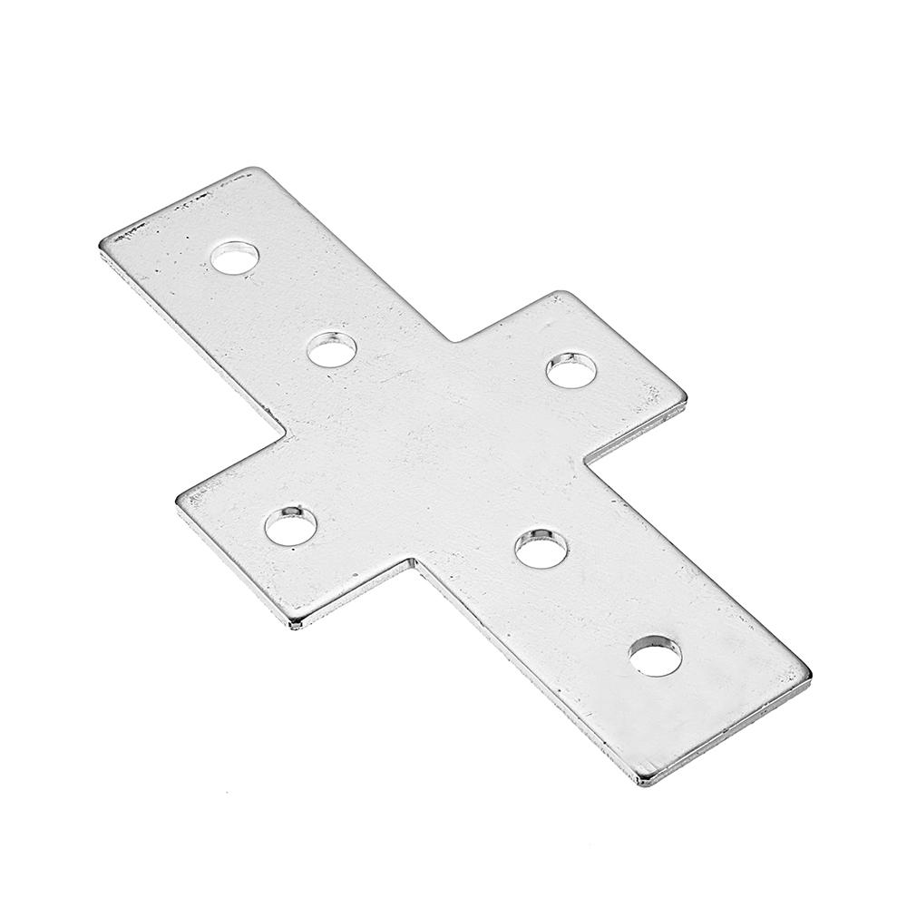 2020/3030/4040 Industrial Aluminum Extrusions Cross Connector Carbon Steel Nickel Plating