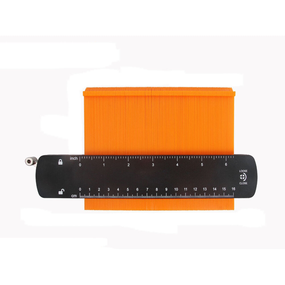 6/10 Inch Widen Contour Gauge Duplicator Profile Tool with Lock Alloy Edge Shaping Wood Measure Ruler