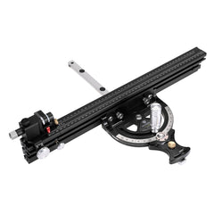 Aluminum Miter Gauge with Adjustable 0-70° Angle, 0-850mm Length, High Precision, Quick Positioning, and Scale Magnifier