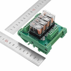 4 Channel Relay Module PLC Amplification Board Controller With Indicator Light DC 24V