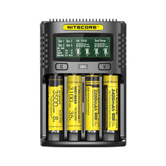 LCD Screen Display Lithium Battery Charger 4-Slots USB Charging Smart Rapid Battery Charger