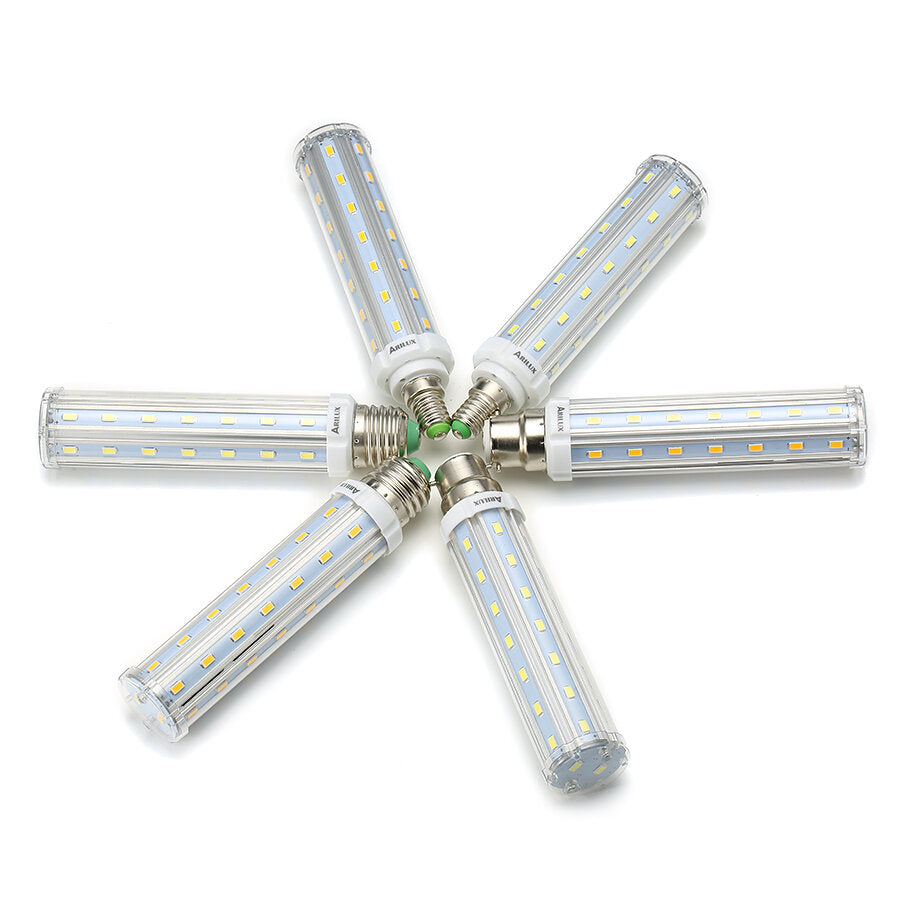 E27 E14 B22 15W 5730 Super Bright No Strobe LED Corn T10 Tubular Bulb Replacement AC85-265V