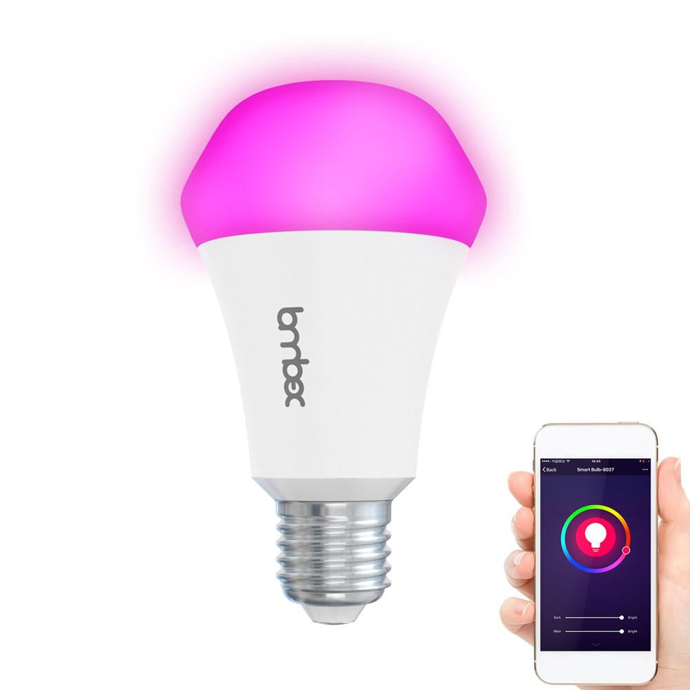 E27 10W RGBWW WIFI APP Voice Control Smart LED Light Bulb Work with Amazon Alexa AC110-255V