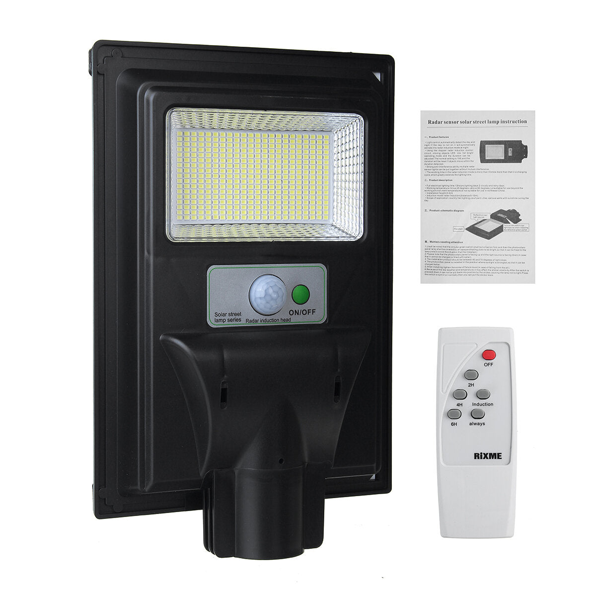 374/748/1122/1496 LED Solar PIR Motion Power Panel Lamp Outdoor Street Wall Induction Lamp Light