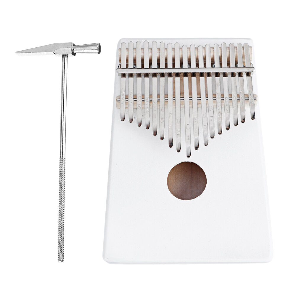 17 Keys Kalimba Wihte Thumb Piano Musical Instruments