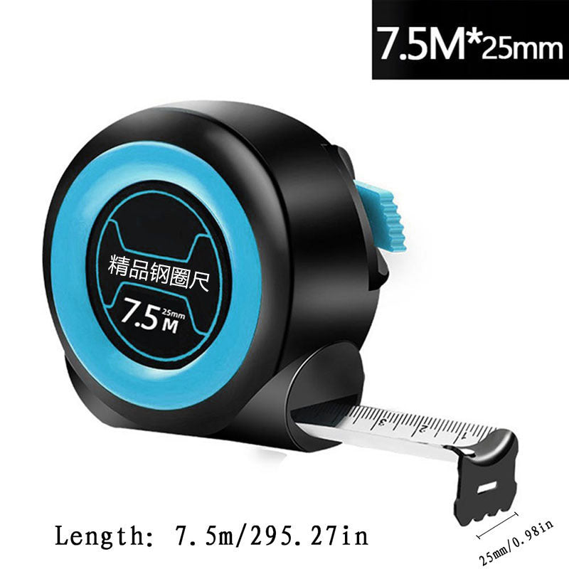 Steel Tape Measure Thickened Self-Locking Rubber for Woodworking Tool Ruler