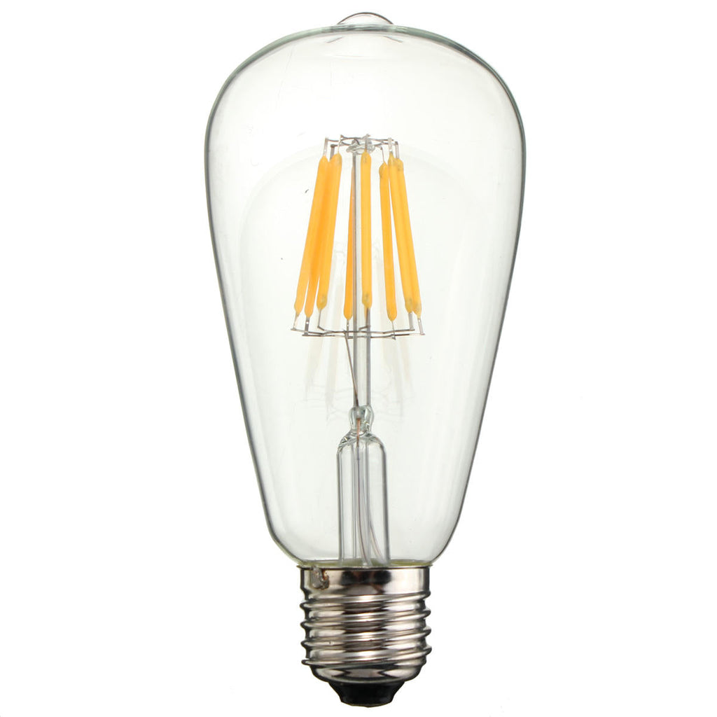 E27 ST648 Warm White Vintage Edsion Non-dimmable LED COB Light Bulb AC85-265V