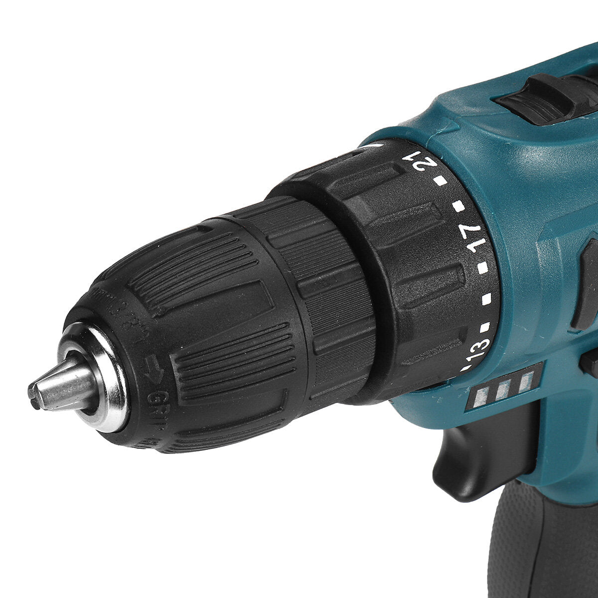 16.8V 3/8" Impact Drill 1350rpm 2 Speeds LED Cordless Drill Driver Kit w/ Li-Ion Battery & Charger