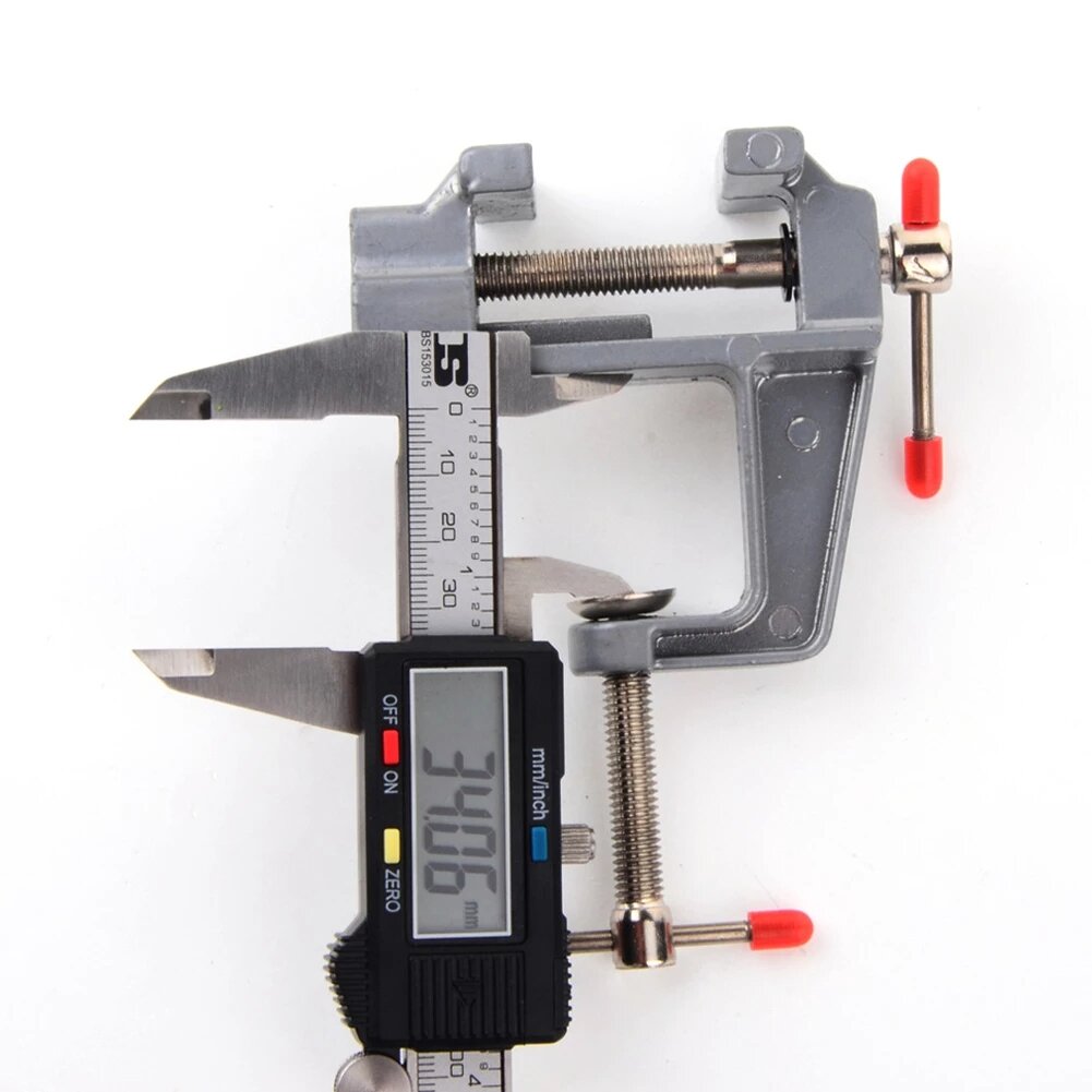 Premium Mini Bench Vise - Lightweight Aluminum, 30mm Jaw Opening, Ideal for Crafts, Woodworking, and Electronics