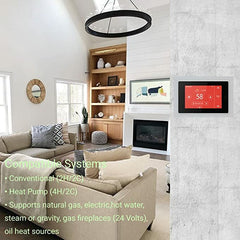 Smart WiFi Programmable Touchscreen Thermostat Smart Home  7 Day/4 Periods Compatible with Alexa and Google Assistant North America