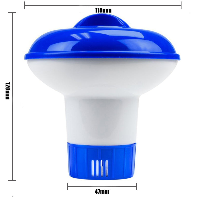 5 Inch Swimming Pool Drug Automatic Medicine Box Floating Chlorine Dispenser Pool Pill Case
