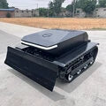 Remote Control Lawn Mower HTM800-PRO 800mm Cutting Width 608CC Engine 45 Degree Slope Capability Efficient Grass Cutting Long Range Operation