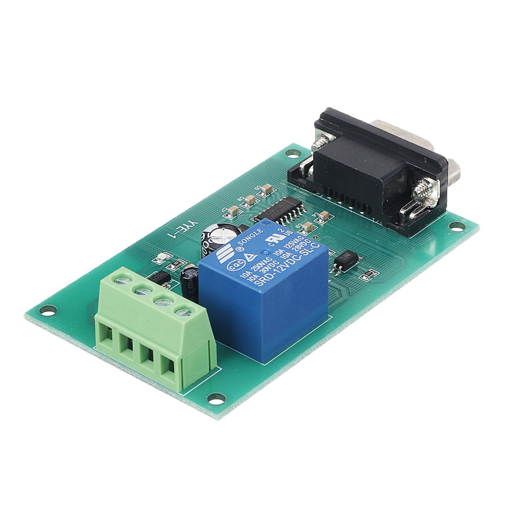 5V/12V/24V RS232 Serial Port Control Relay Module MCU MAX232 USB Control Switch Board